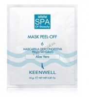 Keenwell Mask peel-off 6 (Успокаивающая альгинатная спа-маска для чувствительной кожи №6), 12 шт по 25 гр - 