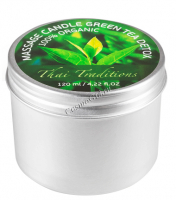 Thai Traditions Massage Candle Green Tea (Массажная свеча Зеленый Чай Детокс), 120 мл - 