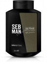 Seb Man The Purist (Очищающий шампунь для волос), 250 мл - купить, цена со скидкой