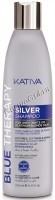 Kativa Blue Therapy Silver shampoo (Шампунь нейтрализатор желтизны для осветленных и мелированных волос), 250 мл - 