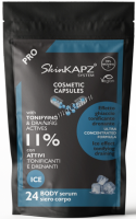 SkinKapz System Cosmetic Capsules Ice Effect Tonifying Draining Body serum (Тонизирующая охлаждающая сыворотка с дренирующим эффектом для тела), 24 шт x 1,3 гр - 