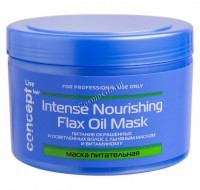Concept Intense nourishing mask with flax oil (Маска питательная с льняным маслом для окрашенный и осветленный волос), 500 мл - 