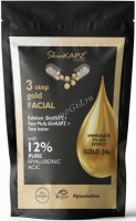 SkinKapz System 3 Step Gold Facial (Набор для лица 3 шага - золото) - 
